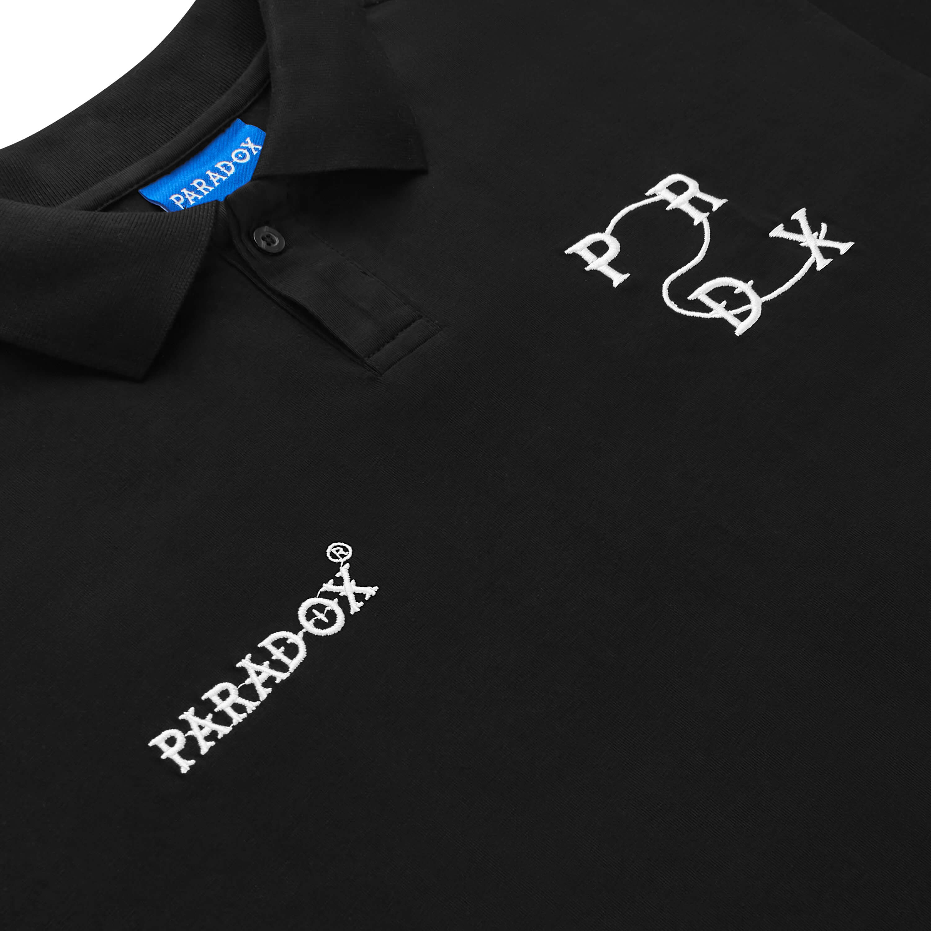 Áo thun có cổ Paradox tay lỡ WEE LOGO POLO - Trắng, Đen