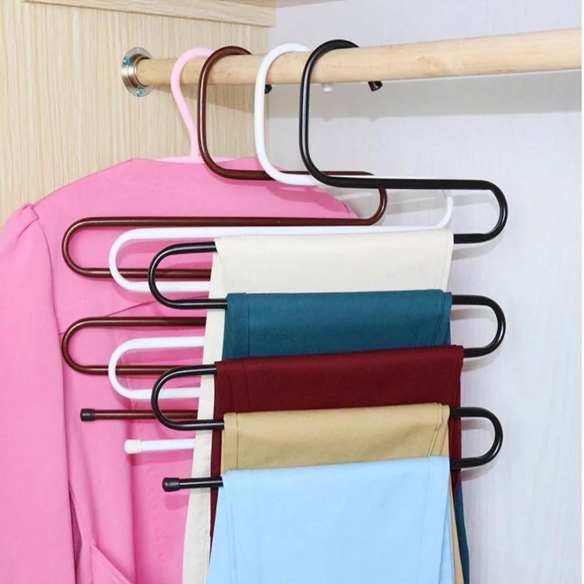Combo 3 Móc Treo Quần Áo 5 Tầng Thông Minh - Hàng Chất Lượng