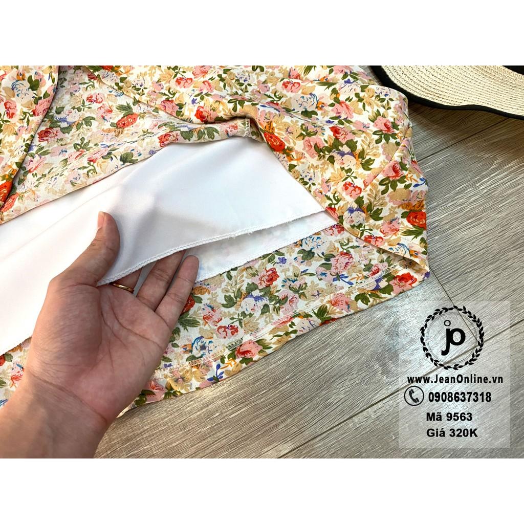 Đầm Hoa Chất Đũi đầm hoa, thời nữ bigsize, thời trang ngoại cỡ