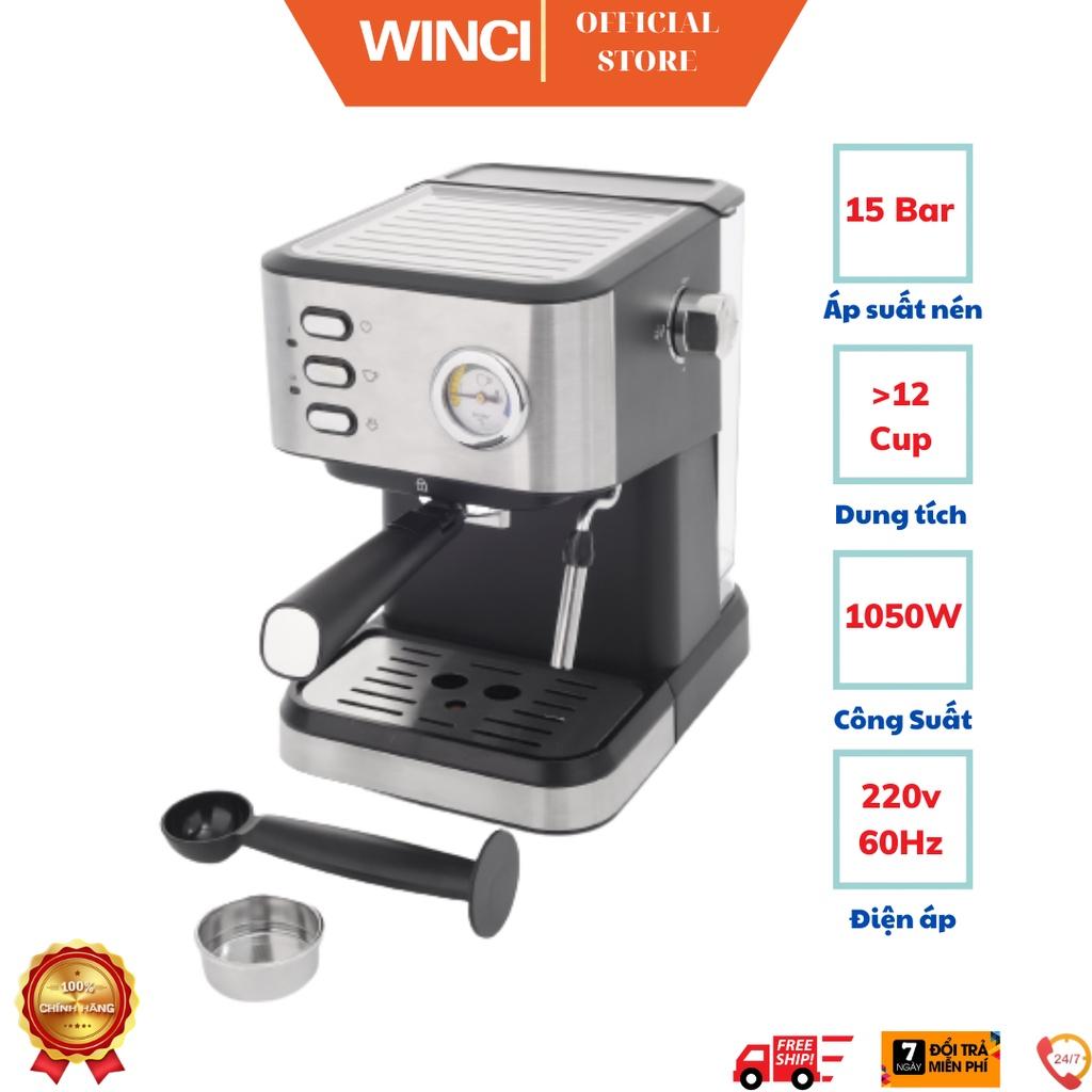 Máy pha cafe tự động Espresso, cafe sữa, cafe bọt Winci HC-YS220, Hàng nhập khẩu.