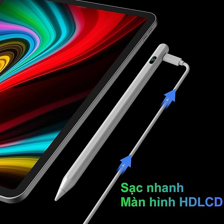 [HÀNG CHÍNH HÃNG GOOJODOQ] CD3276. - Bút cảm ứng Digital Power Display Anti-mistouch Stylus dành cho &quot;phiên bản iPad 2018 trở lên  iPad 10/9/8/7/6 iPad Air 3/4/5 iPad Mini 5/6 iPad Pro 11/12,9 inch (Vui lòng cập nhật hệ thống lên phiên bản 12.2 trở lên)&quot;