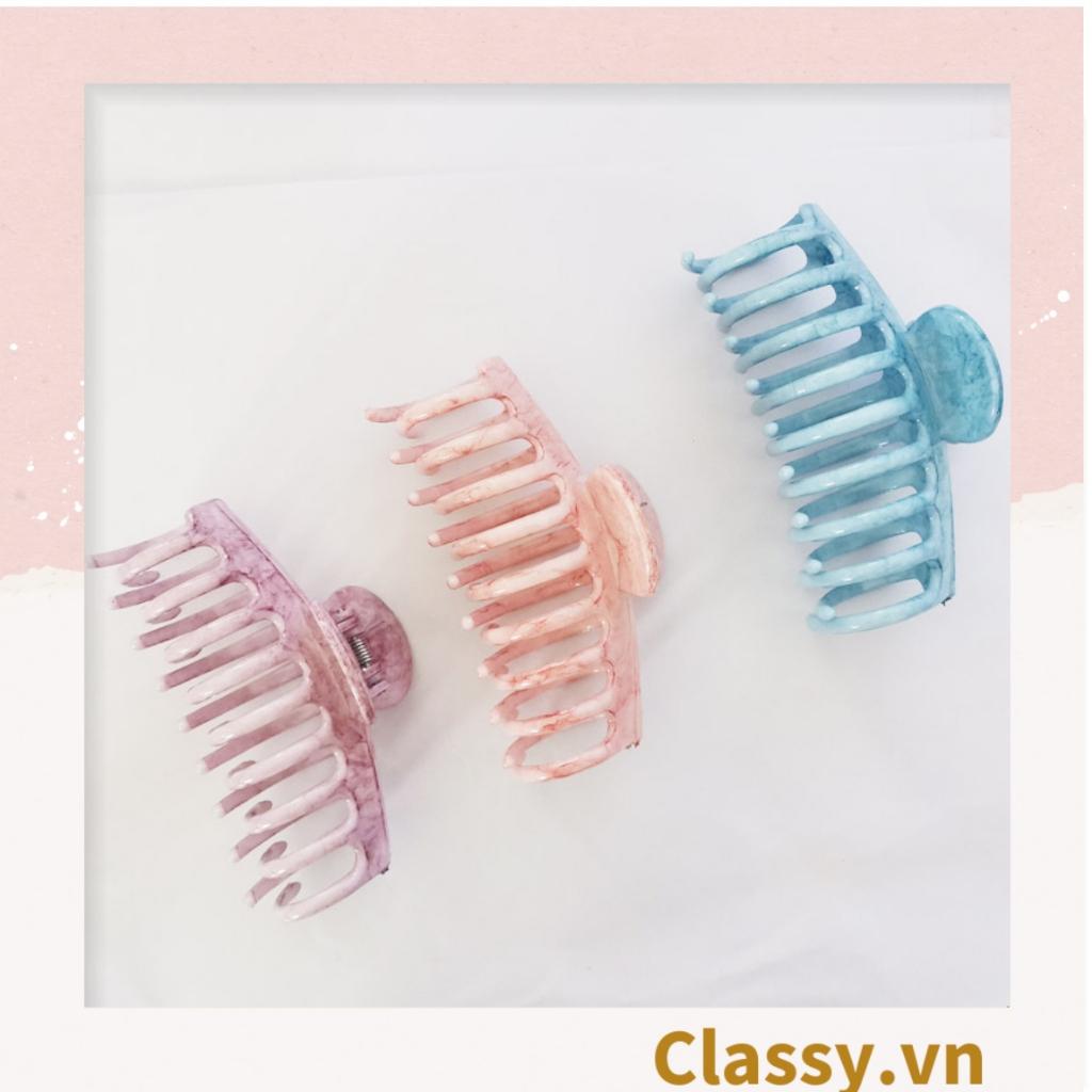 Kẹp càng cua Classy  kẹp tóc cỡ lớn, màu cẩm thạch PK1612