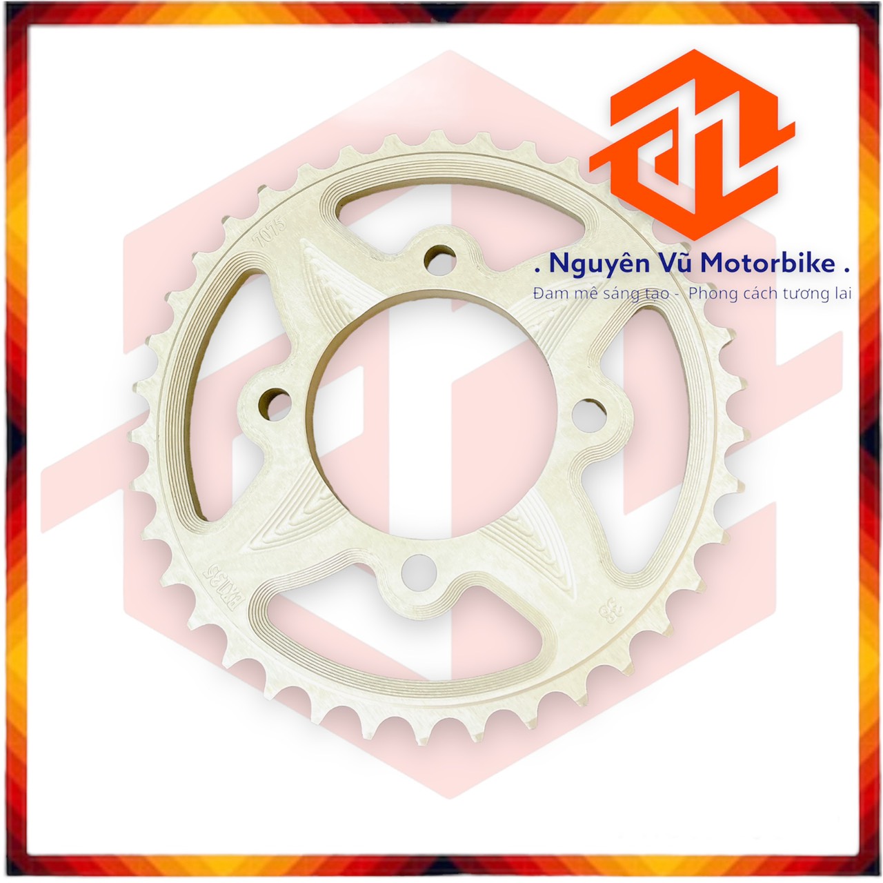 Đĩa tải nhôm 7075 siêu cứng cho Exciter 135 38 răng