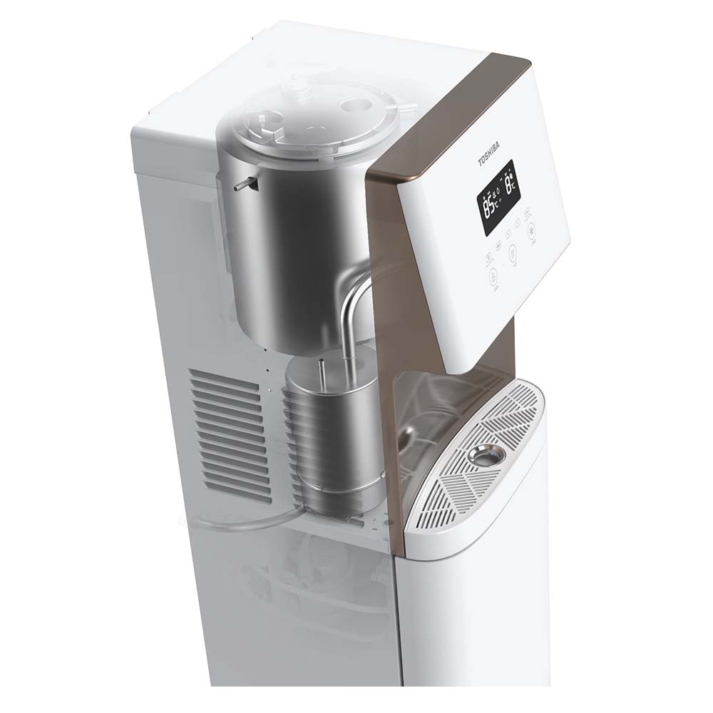 Máy lọc nước nóng lạnh Toshiba TWP-W1630SVN - Hệ thống 7 lõi lọc - Diệt khuẩn bằng tia UV và RO - Tự động báo thay lõi - Hàng chính hãng