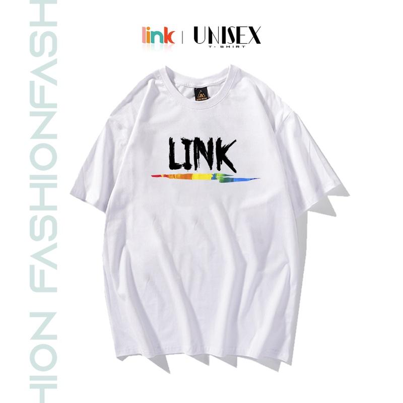 Áo phông nam nữ chữ thiết kế nhỏ xinh trước ngực dáng rộng unisex