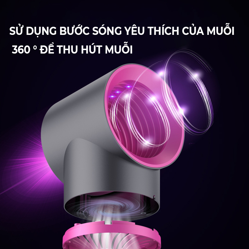 đèn bắt muỗi thông minh 360 cho phòng ngủ -D1408