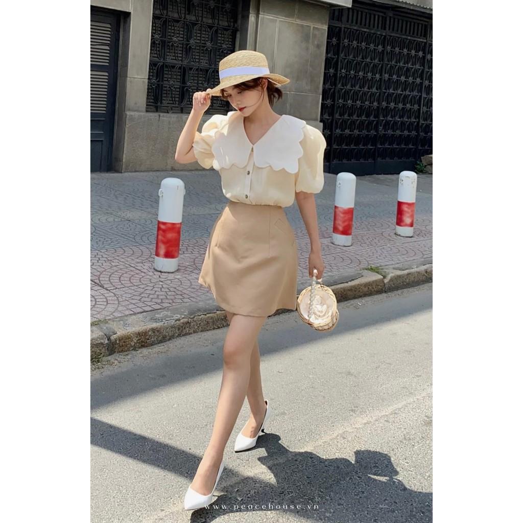 Áo tơ cổ lá vuông, Peace House Clothing