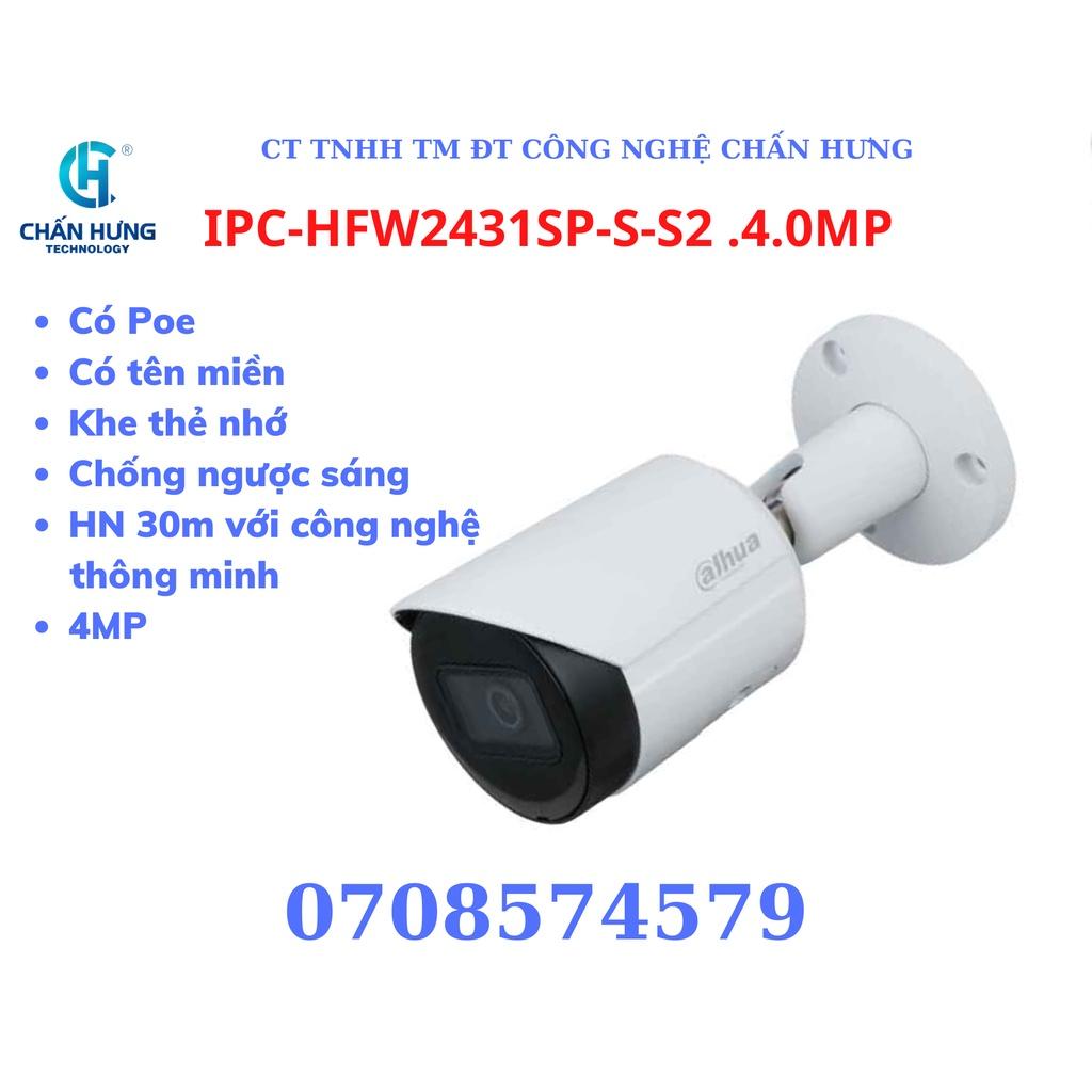 Camera IP DAHUA DH-IPC-HFW2431SP-S-S22 Starlight 4.0MP - Hàng chính hãng