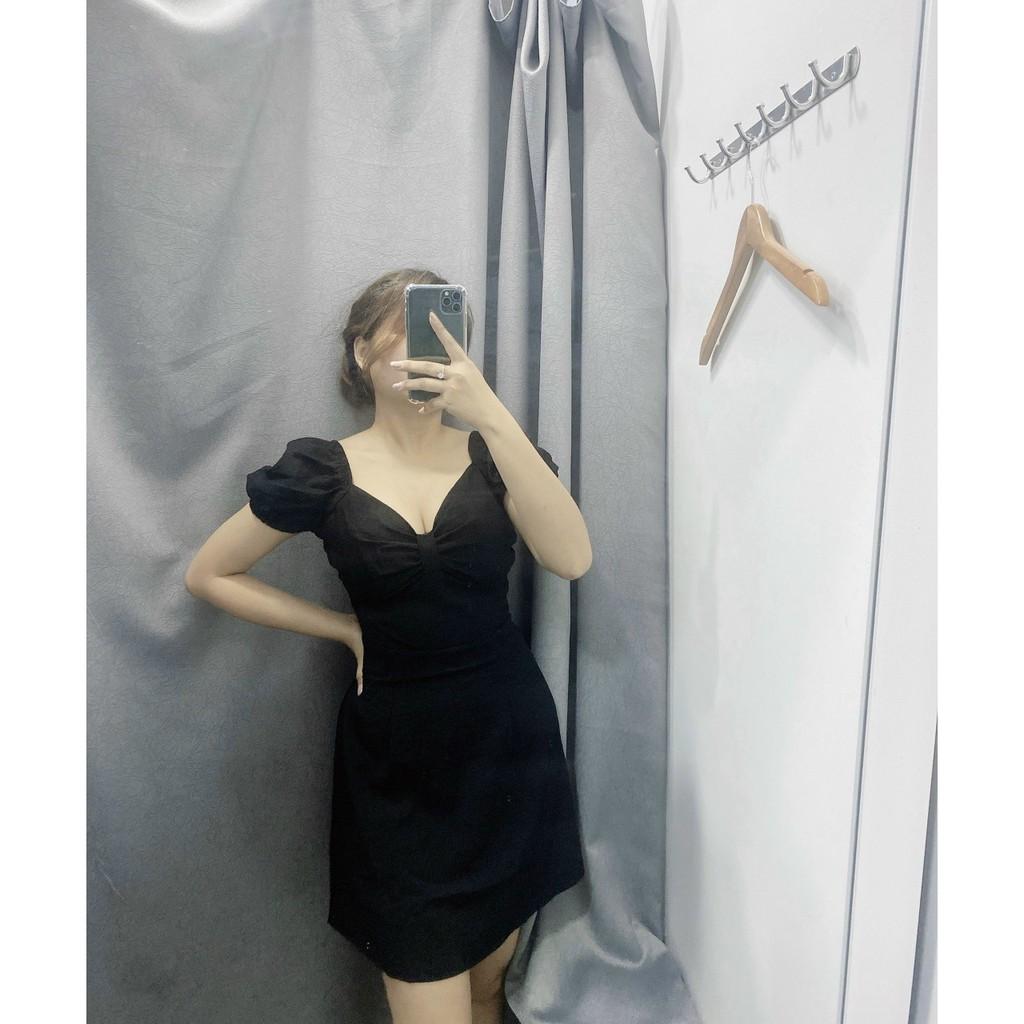 Váy đen nơ lưng NAMI DRESS - V004