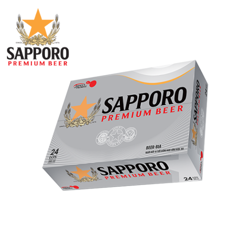 Thùng Bia Sapporo Premium - 24 lon 330ml