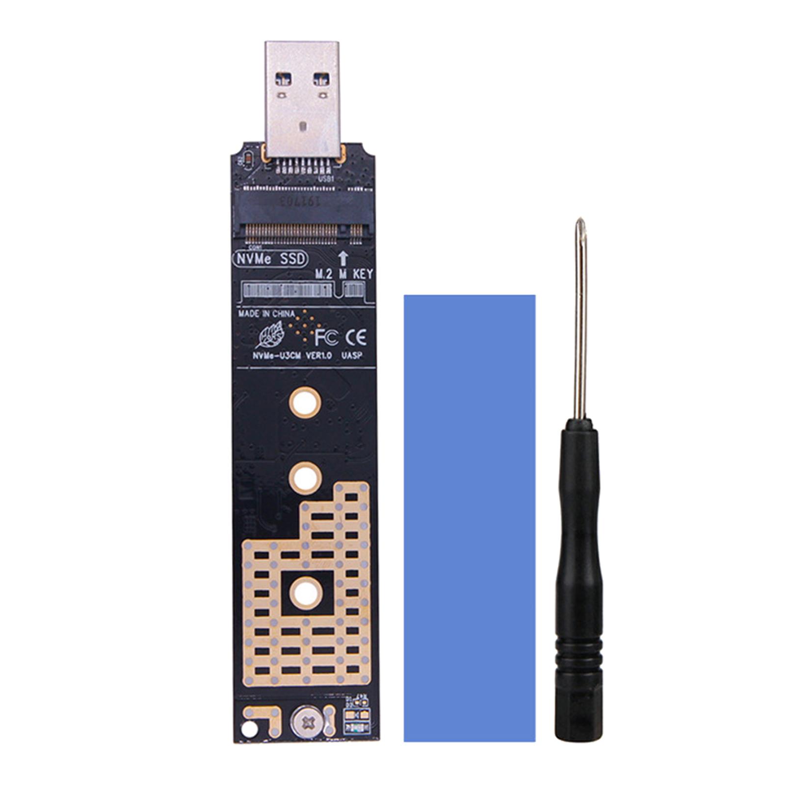 NVME to USB 3.1 Adapter Type A Card Converter Reader with Key B/Key B+M