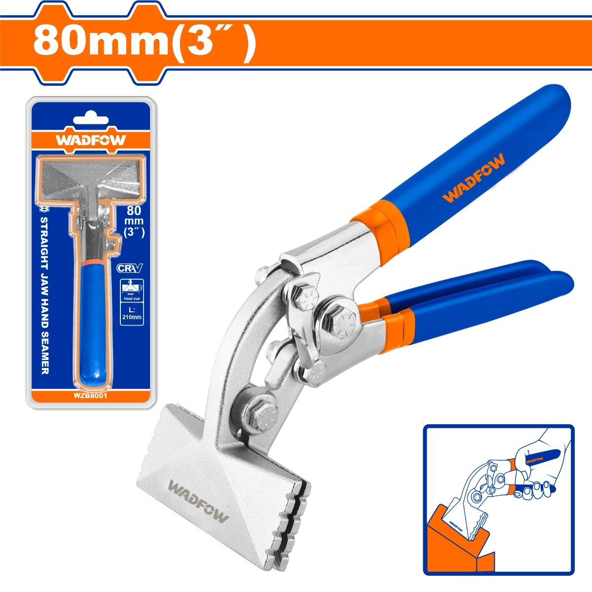 KỀM KẸP MỎ CONG DẸP 3" WZB8002 WADFOW - HÀNG CHÍNH HÃNG