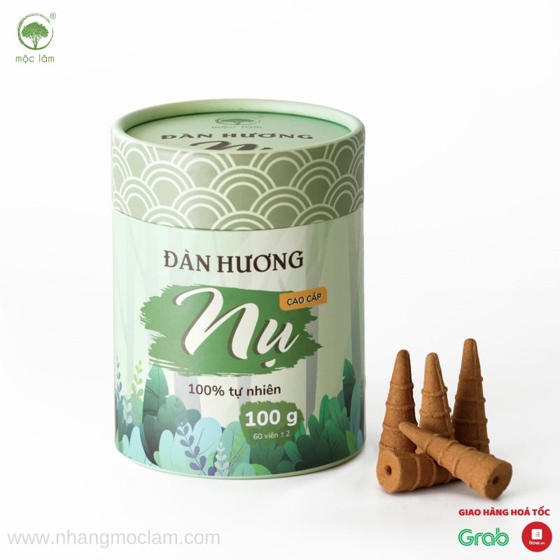 Nhang Nụ Đàn Hương 100g - 60 viên - Nhang Sạch cao cấp - Hương thơm dịu ngọt