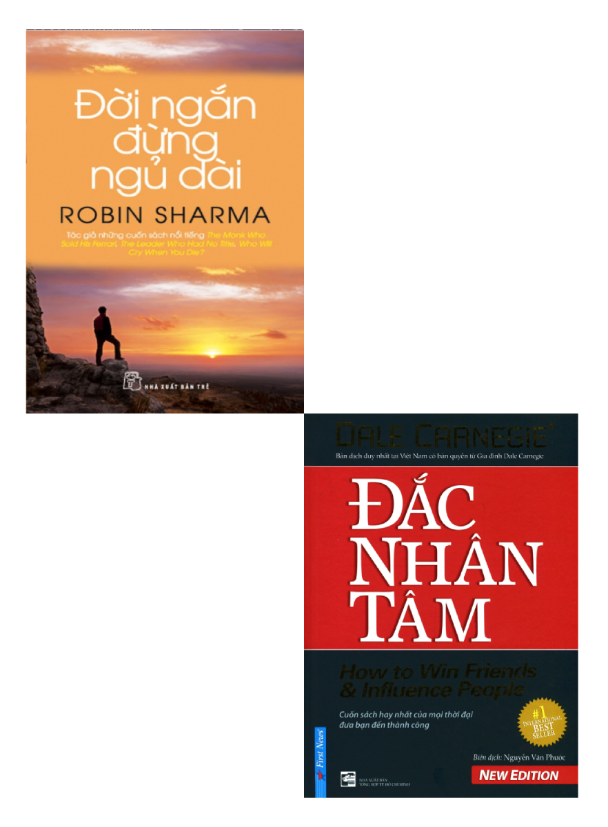 Combo Đắc Nhân Tâm + Đời Ngắn Đừng Ngủ Dài  _TRE