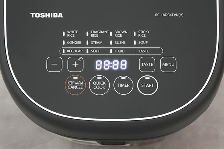 NỒI CƠM ĐIỆN TỬ 1.8L TOSHIBA RC-18DR4TVN - Hàng chính hãng