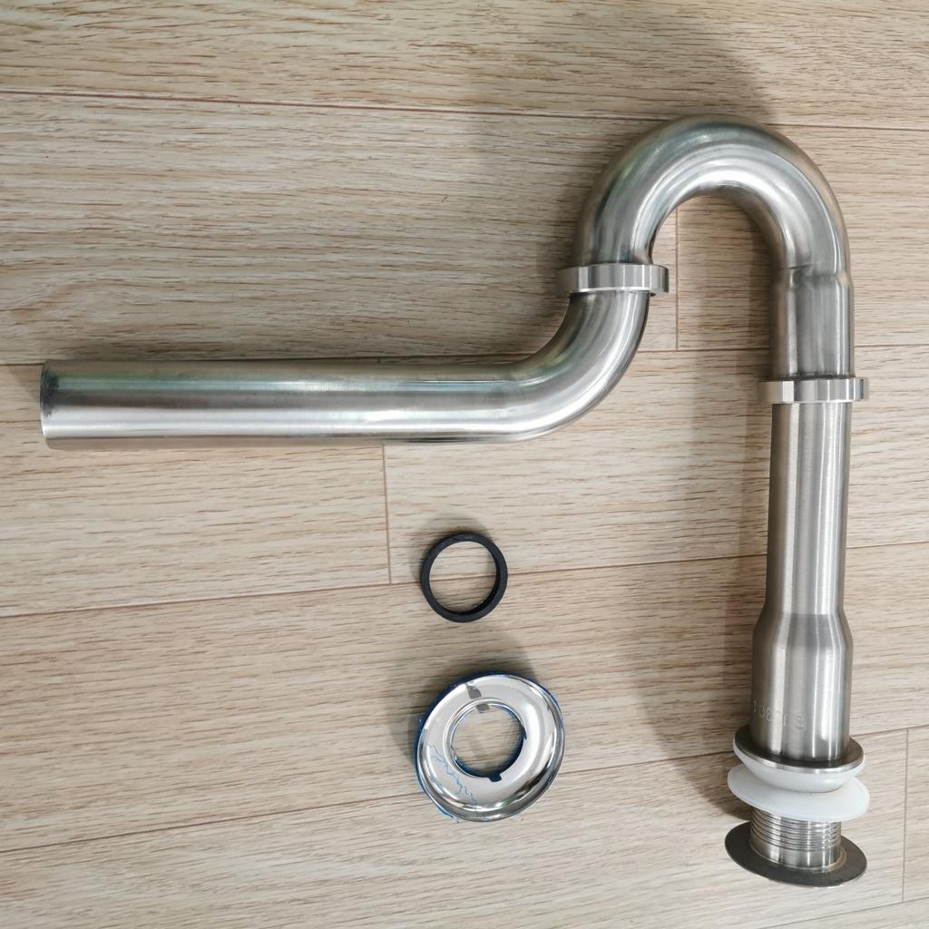 Bộ Xiphong Thoát Nước Chậu Rửa Mặt Lavabo, Ống Xả Lavabo Inox 304 Không Han Gỉ, Loại ĐANhấn