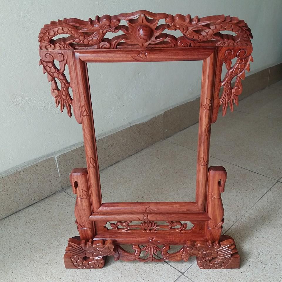 Khung ảnh thờ cúng gỗ hương kích thước ảnh 20cmx30cm