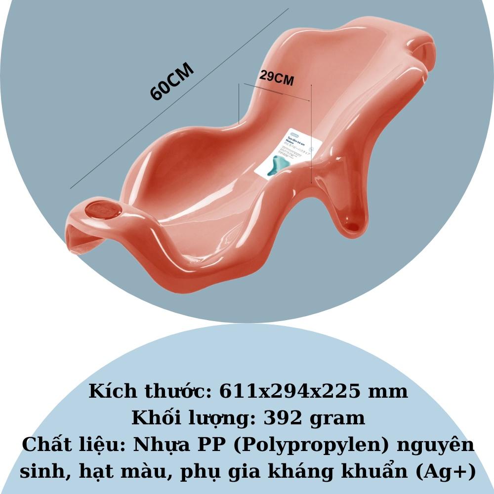 Chậu tắm Tựa Tắm Cho Bé Notoro inochi Nhật Bản Thiết Kế Chắc Chắn Chống Trượt Giúp Bé sơ sinh Thoải Mái TUATAM