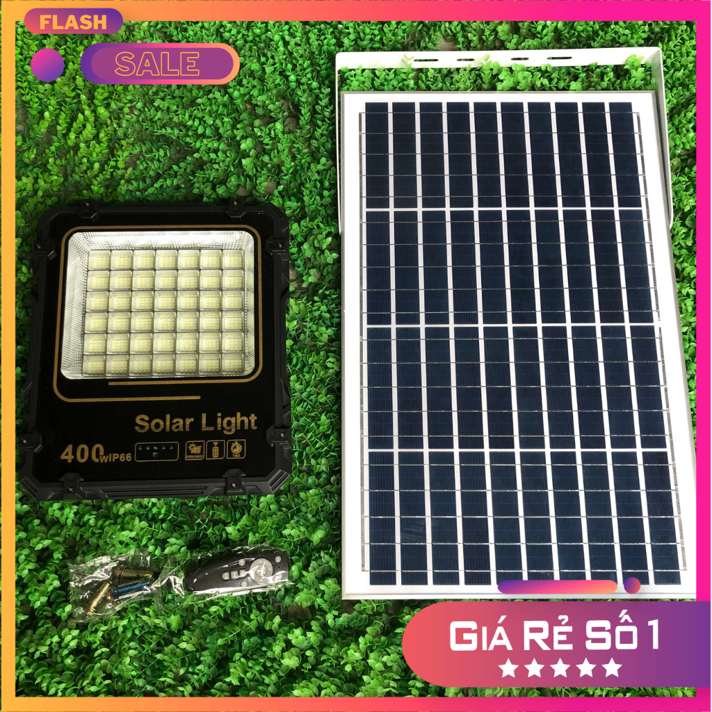 ĐÈN PHA NĂNG LƯỢNG MẶT TRỜI 400W THẾ HỆ MỚI VỎ NHÔM ĐÚC SIÊU BỀN