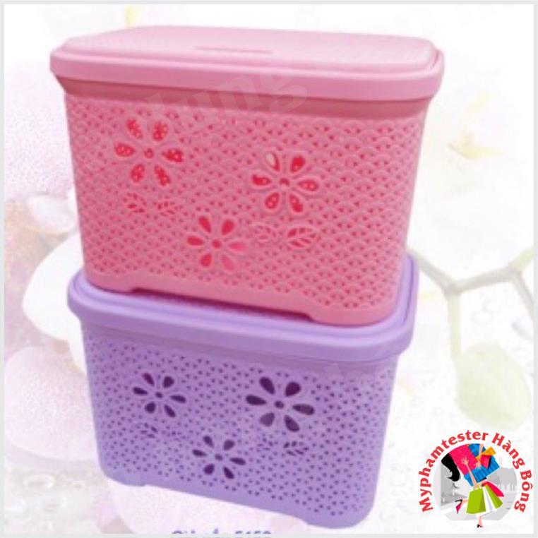 Giỏ nắp hoa / làn nắp hoa / giỏ đựng quần áo