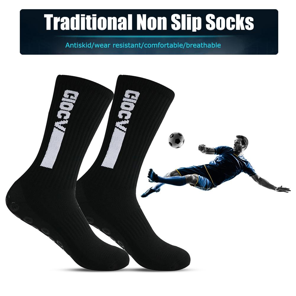 Khóa bóng đá phong cách mới tròn silicone hút cốc chống trượt sock socks thể thao nam nữ bóng chày bóng bầu dục người lớn Color: Green