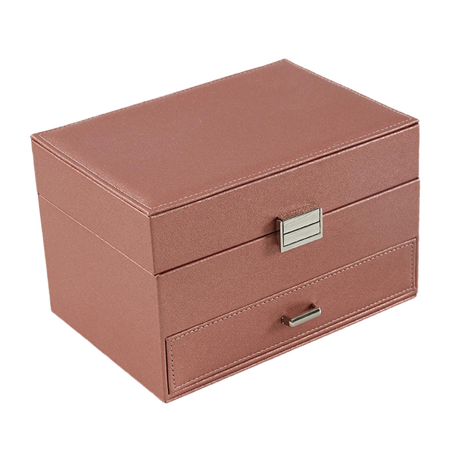 Jewelry Box Jewelry Case with Drawers Earrings Bracelets Rings Large Storage Capacity Necklace Organizer Jewelry Organizer for Women Girls