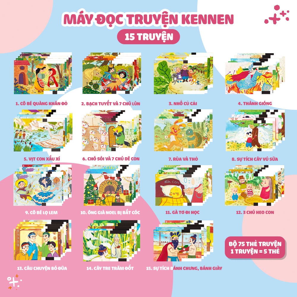 Máy Đọc Truyện Flashcard Song Ngữ Anh Việt - Máy Đọc Truyện Song Ngữ Kennen Kể Truyện Đêm Khuya Ru Bé Ngủ Ngon