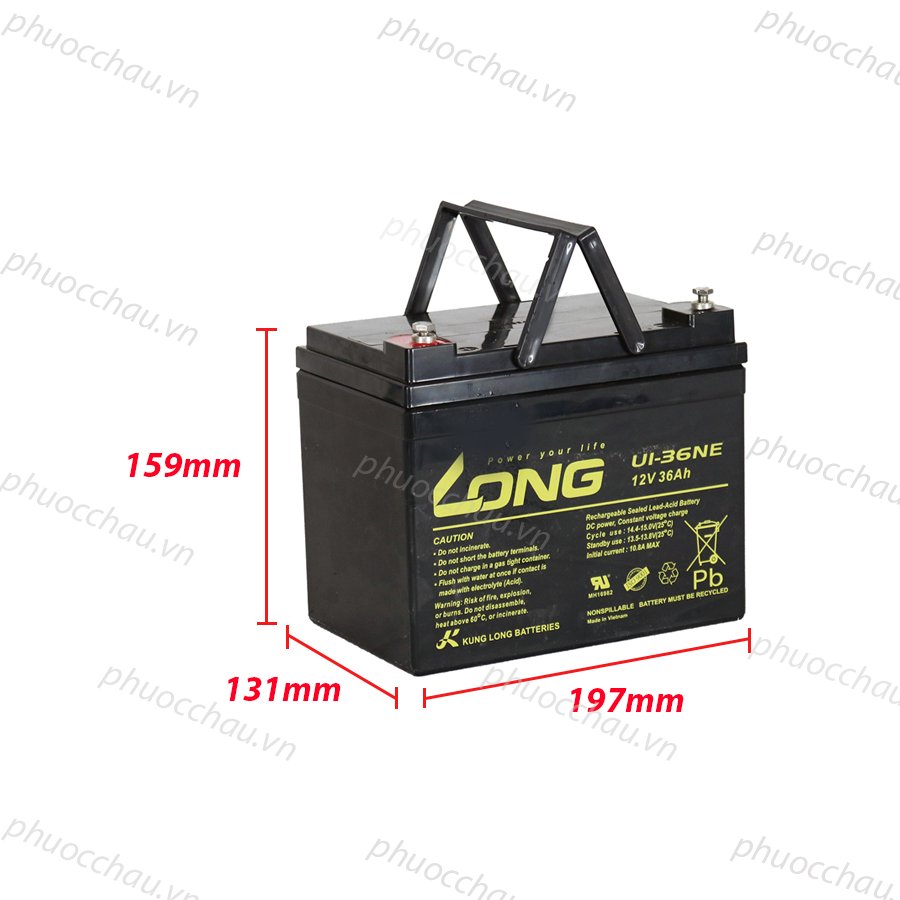 Ắc Quy LONG U1-36NE (12V-36Ah)