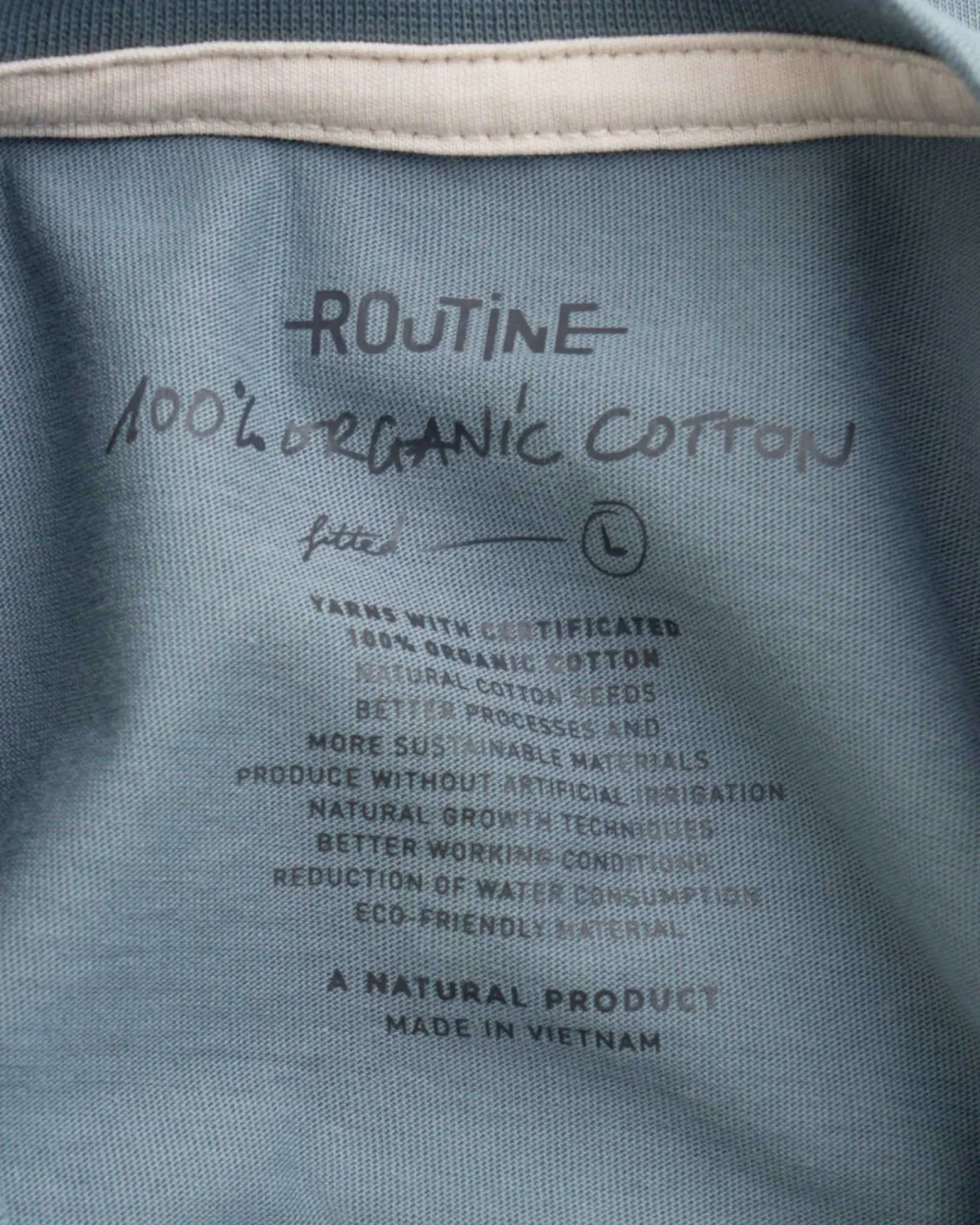Áo Thun ROUTINE Nam Cổ Tròn Cotton Organic Form Fitted - 10F24TSS003C | LASTORE MENSWEAR