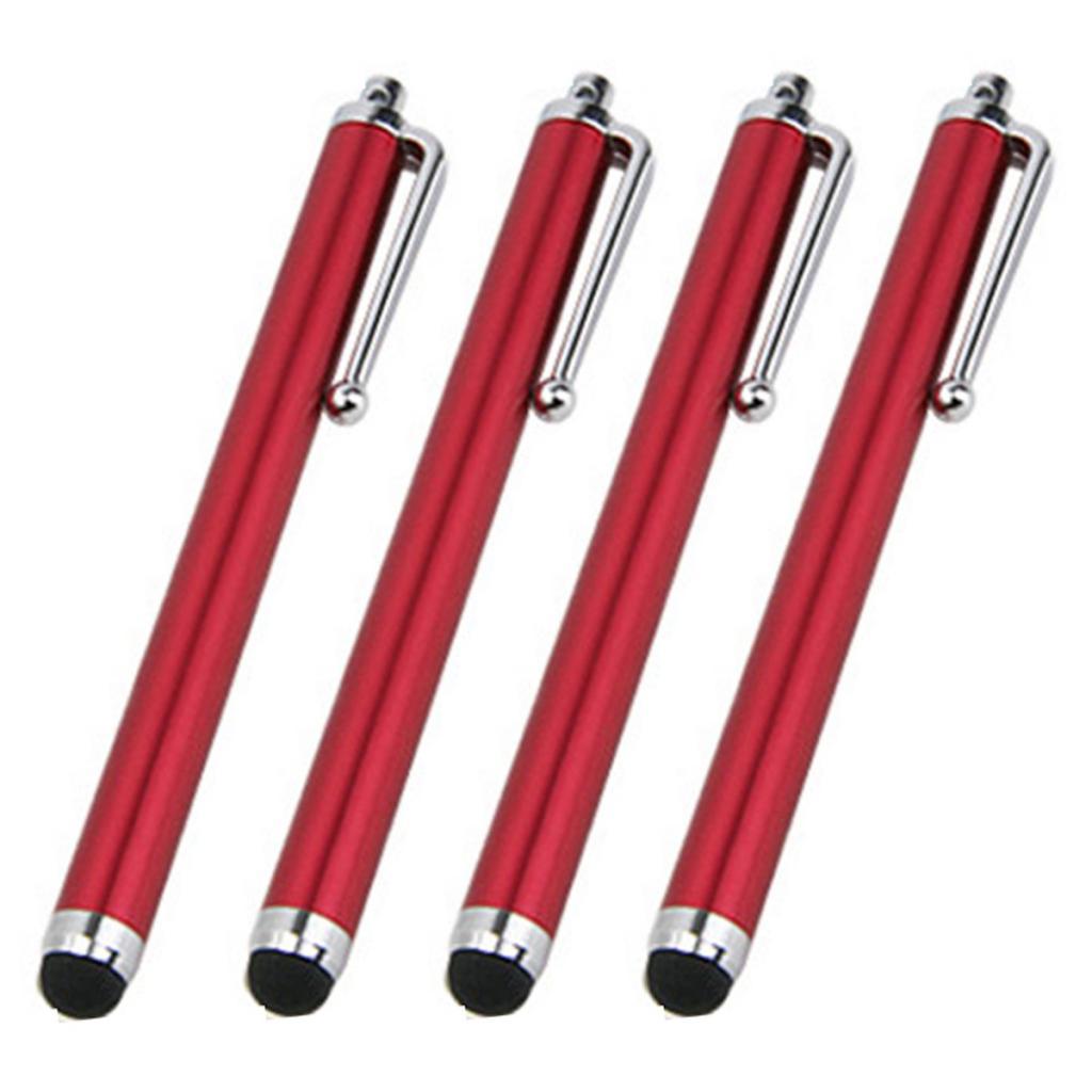 4pcs Universal Touch Screen Stylus High Sensitivity Capacitive Pen Silver