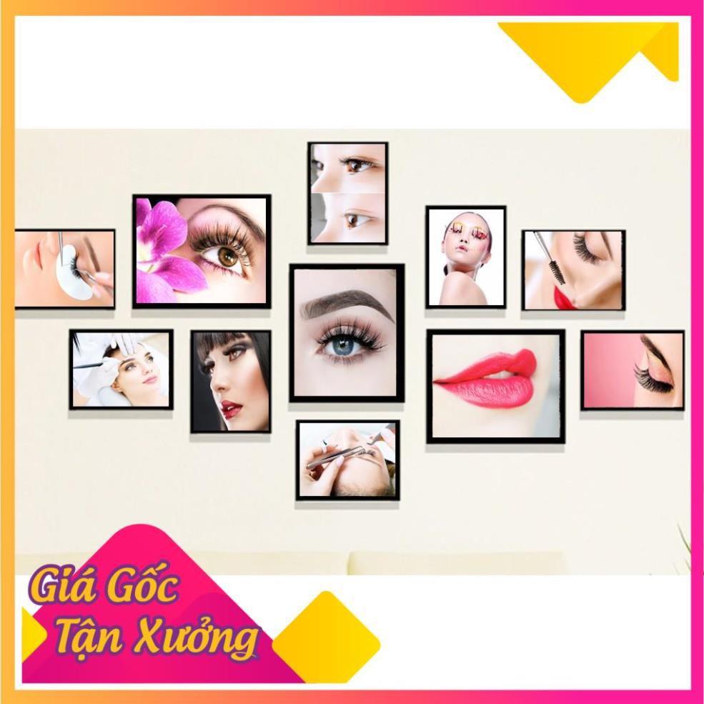 BỘ 11 TRANH DECAL TẤM CỨNG DÁN TRANG TRÍ SPA + NAIL + TÓC + PHUN XĂM