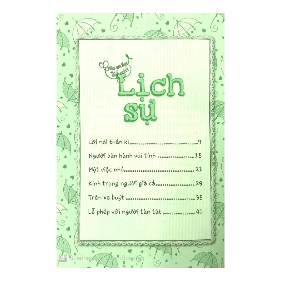 Gieo Mầm Tính Cách – Lịch Sự ( Tái Bản )