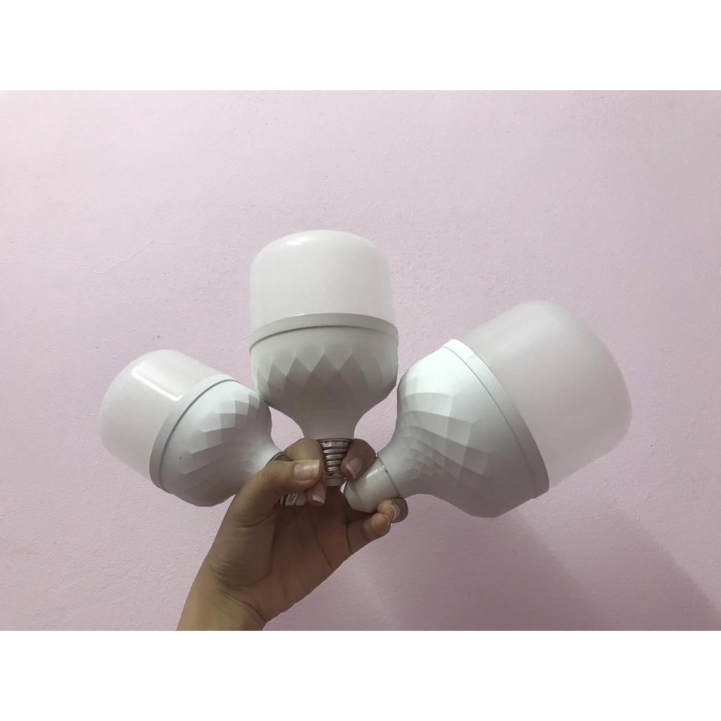 Combo 3 cái Đèn búp nhựa 20W sử dụng điện chiếu sáng 220V Combo 3 đèn búp nhựa 20W giá sỉ giá rẻ bất ngờ