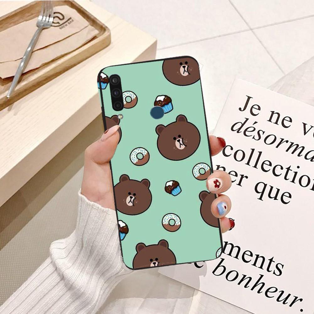Ốp lưng dành cho điện thoại Vsmart Active 3 Silicon dẻo hình Gấu Brown Dễ Thương