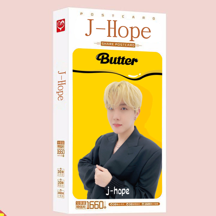 Hộp Postcard Jhope BTS butter
