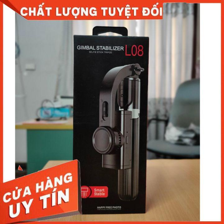 Gậy chống Rung Gimbal Stabilizer L08 Tay Cầm Chống Cho Điện thoại Gimbal L08 Có Bluetooth Tiện Dụng