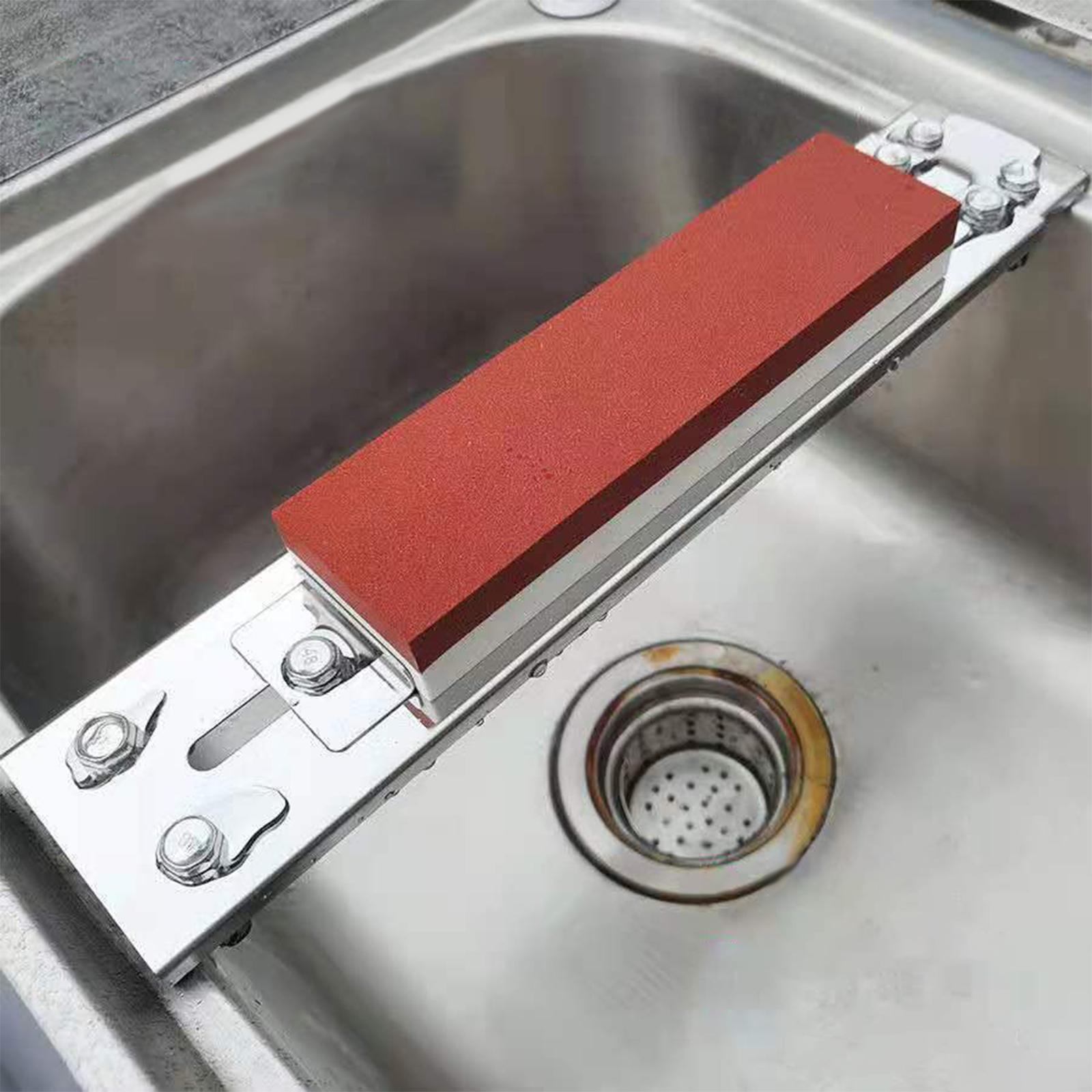 Sharpening Stone Holder Kitchen Sink Rack Adjustable for Household Tools