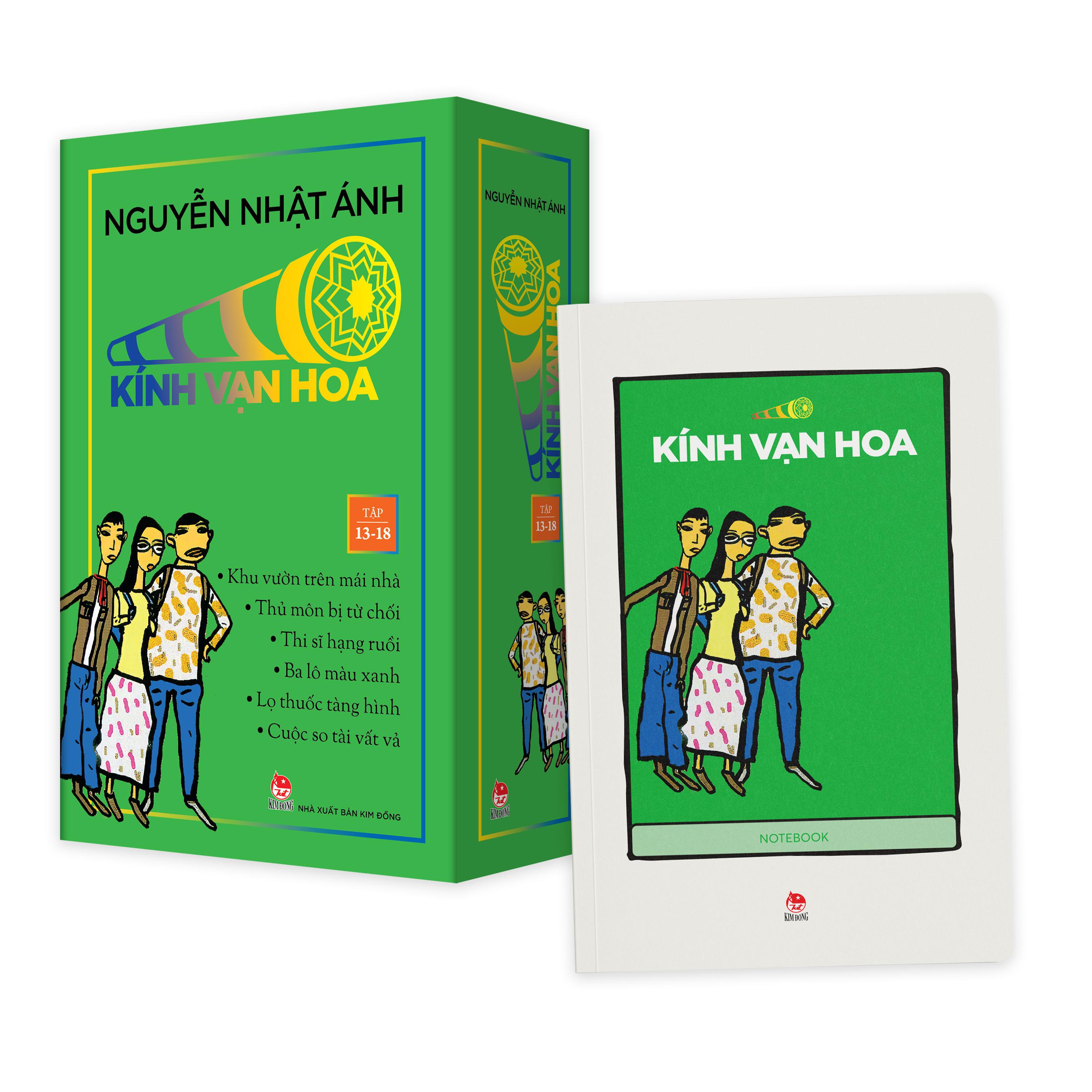 Sách - Boxset Kính Vạn Hoa - Bộ Kỉ Niệm 30 Năm: Tập 13 - 18 (Hộp 6 Tập) - Tặng Kèm Sổ Tay Kính Vạn Hoa