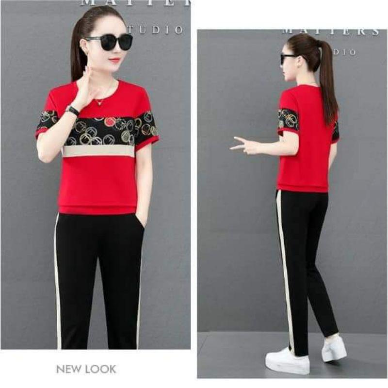 SÉT BỘ THỂ THAO PHỐI HỌA TIẾT TRÒN