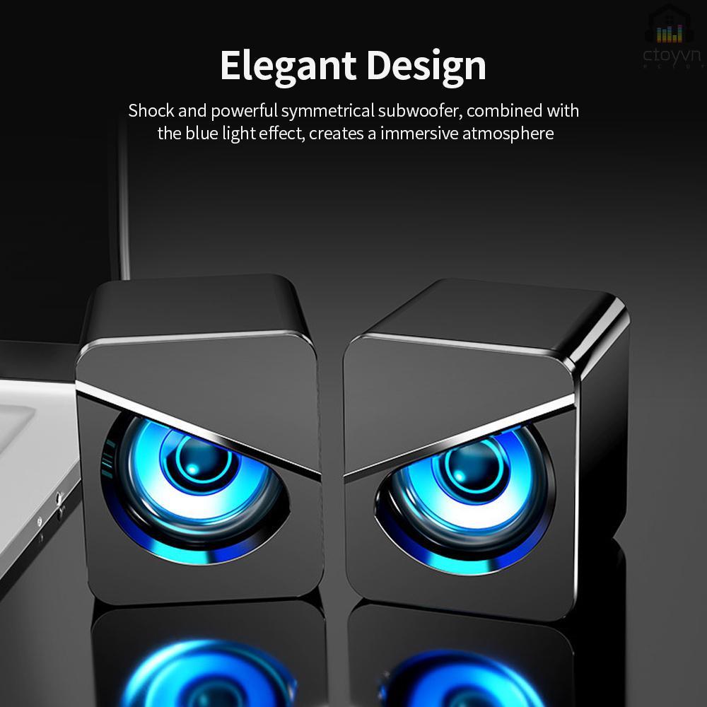 Loa máy tính có dây USB âm thanh trầm mạnh mẽ