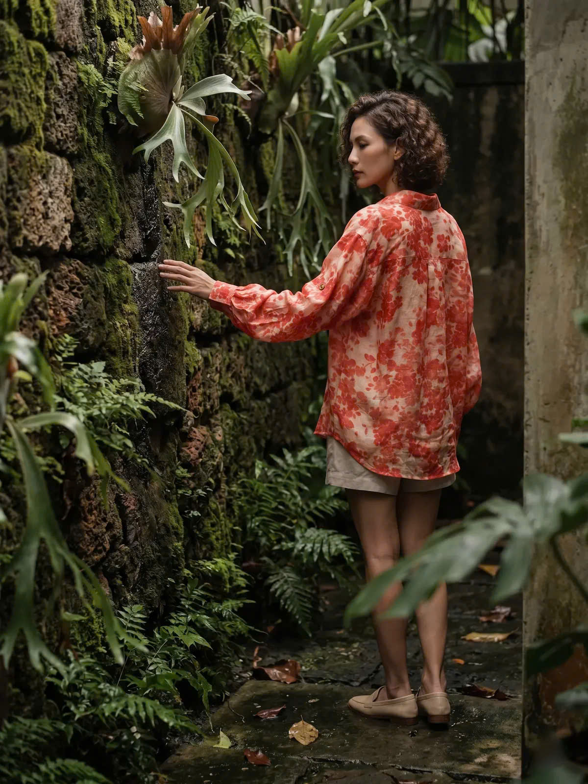 Áo Sơ Mi Dáng Rộng Oversize Gai Xanh Ramie Thanh Minh Top175 Thời trang Hity