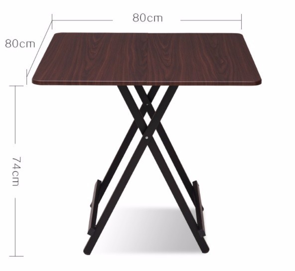 Bàn ghế ăn cơm gấp gọn kích thước bàn 80x80cm