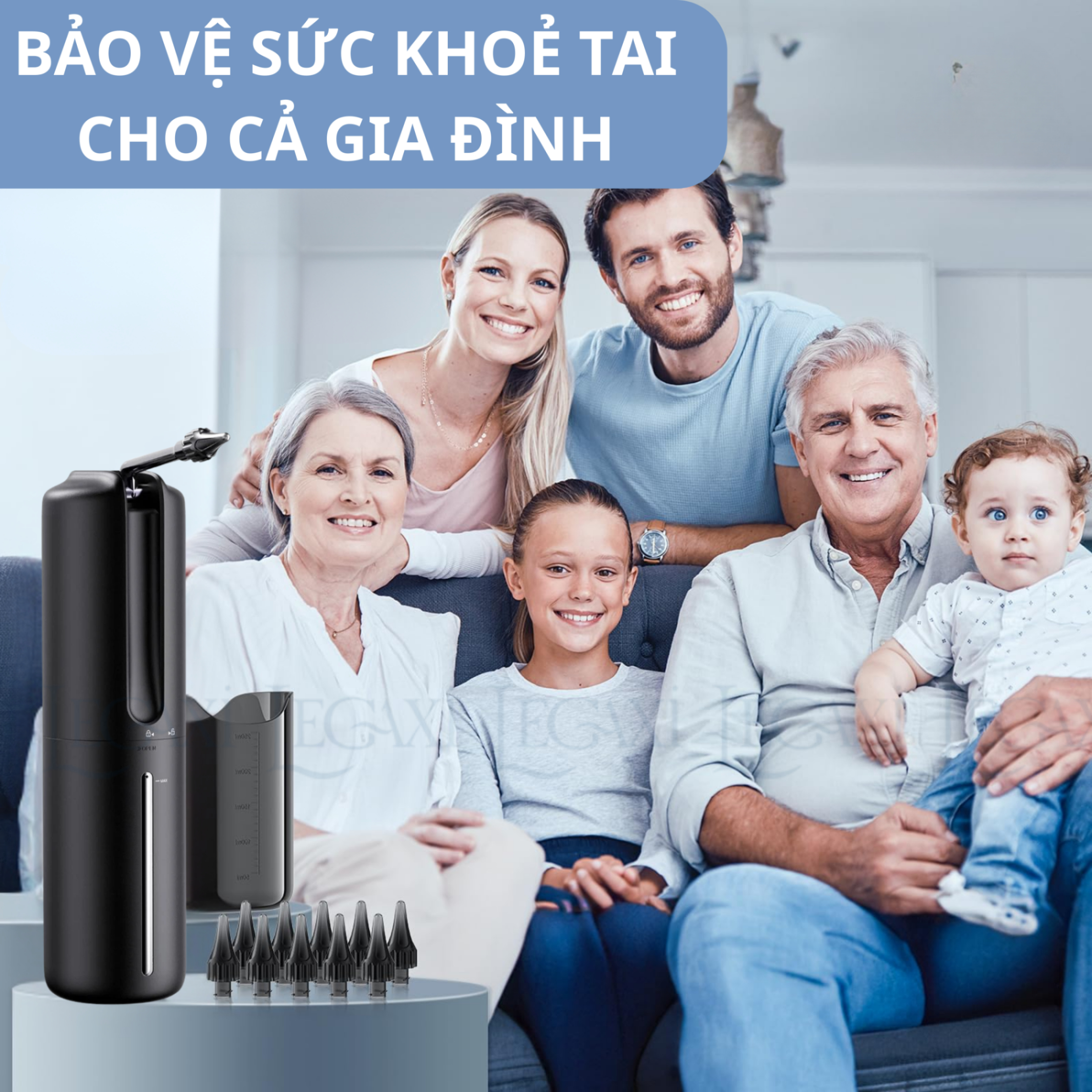 Máy Rửa Tai Bằng Nước Tự Động, Dụng Cụ Lấy Ráy Tai Thông Minh Lấy Sạch Ráy Tai An Toàn Cho Gia Đình