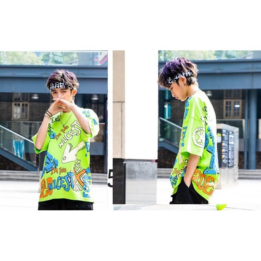 Đồ bộ bé trai, bé gái, bố mẹ mặc cùng nhau, kiểu dáng HipHop thun cotton ngắn tay - Quần áo trẻ em - SockiMall
