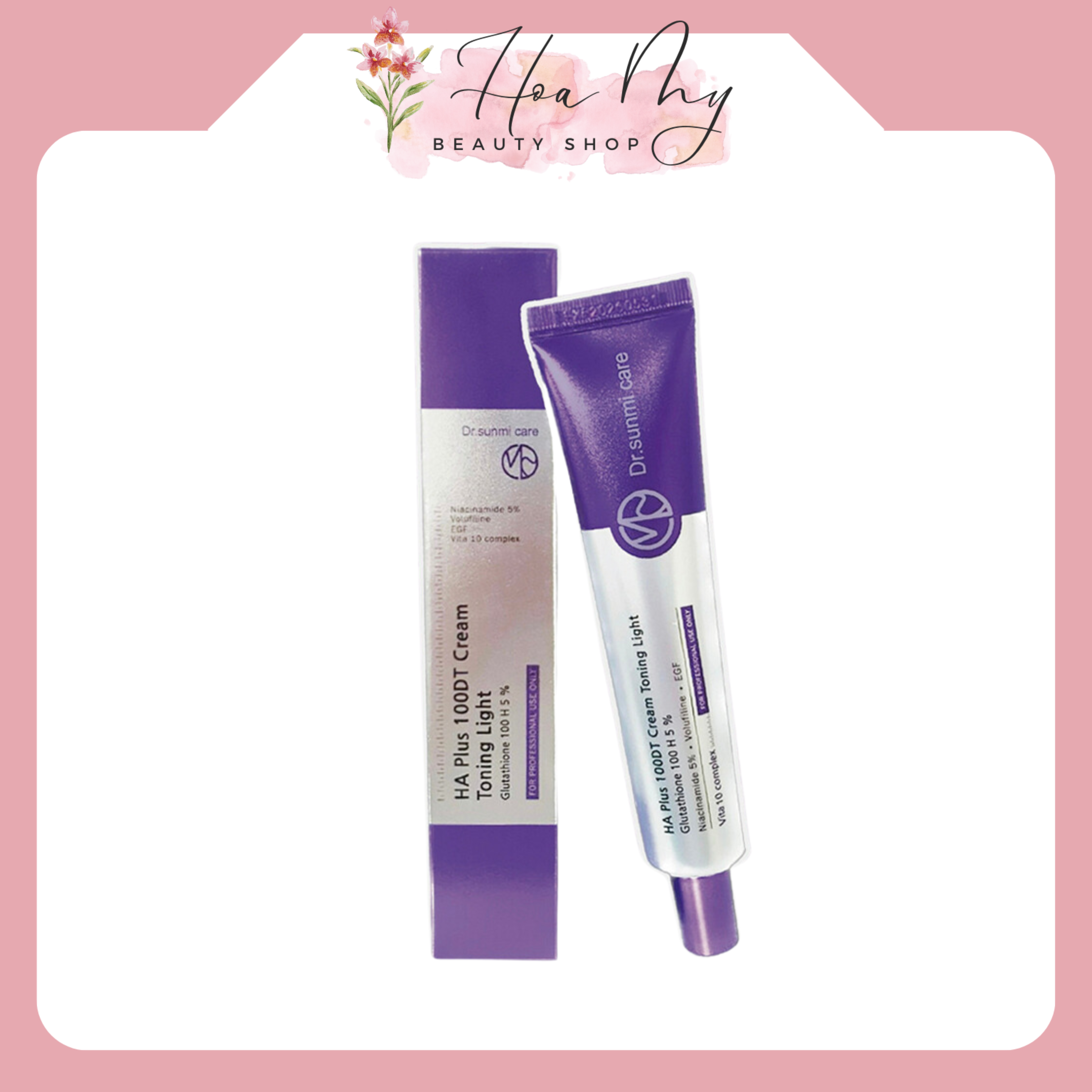 Kem dưỡng phục hồi làn da HA plus 100DT Toning light cream 50ml