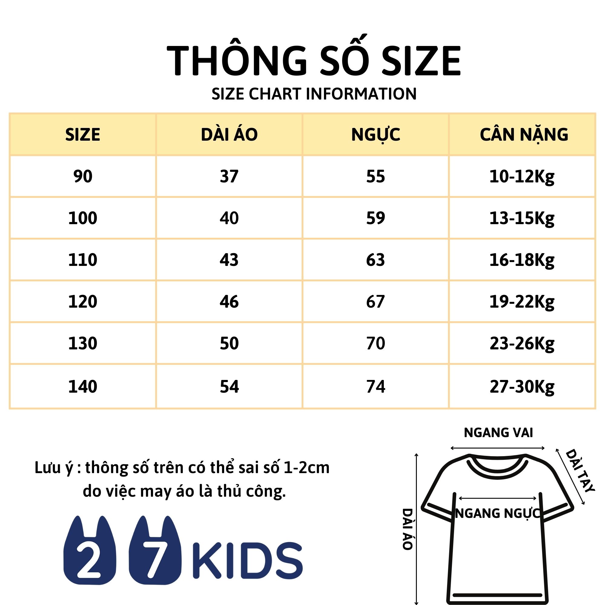 Áo thun bé trai ngắn tay 27Kids áo cộc nam 100% Cotton cho trẻ từ 2-10 tuổi BSTS6