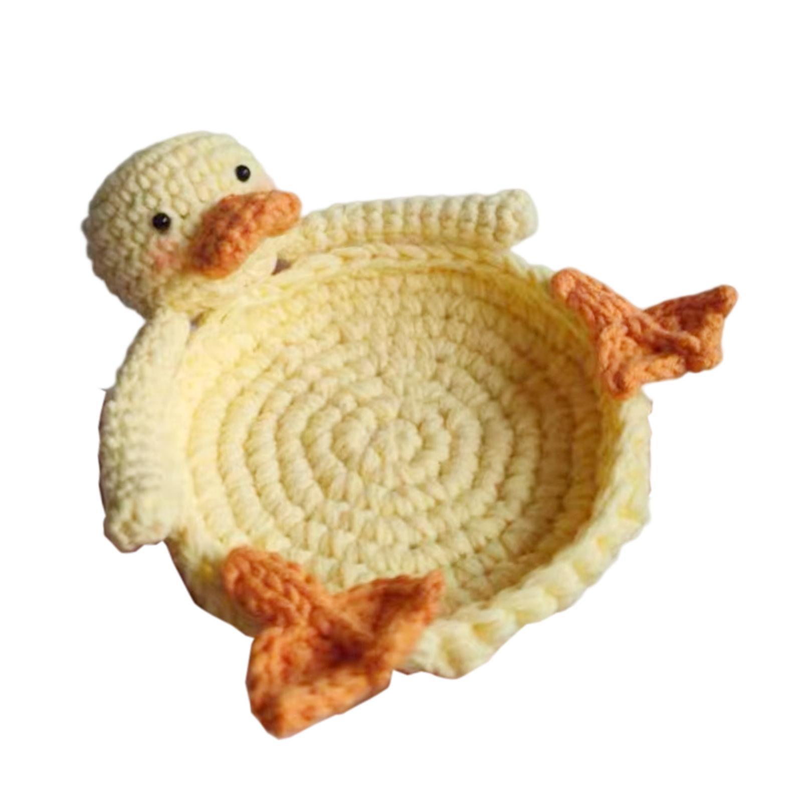 Braided Coaster for Drinks Duck Shaped Coaster for Apartment Home Countertop