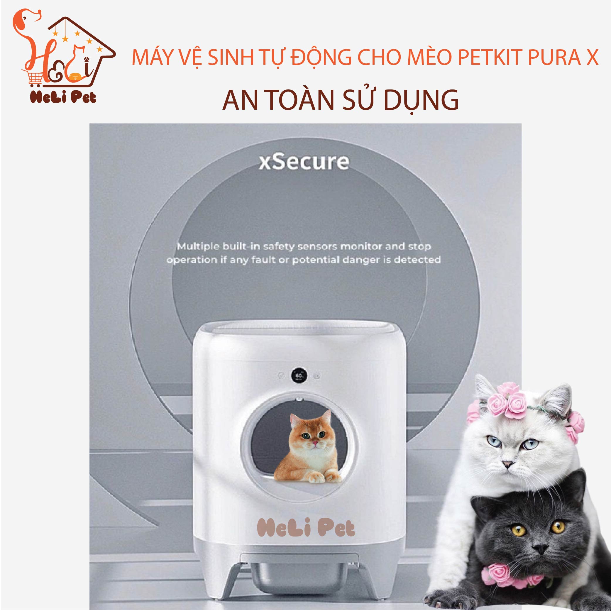 Máy Vệ Sinh, Dọn Phân Mèo Tự Động PETKIT PURA X  2024 - HeLiPet