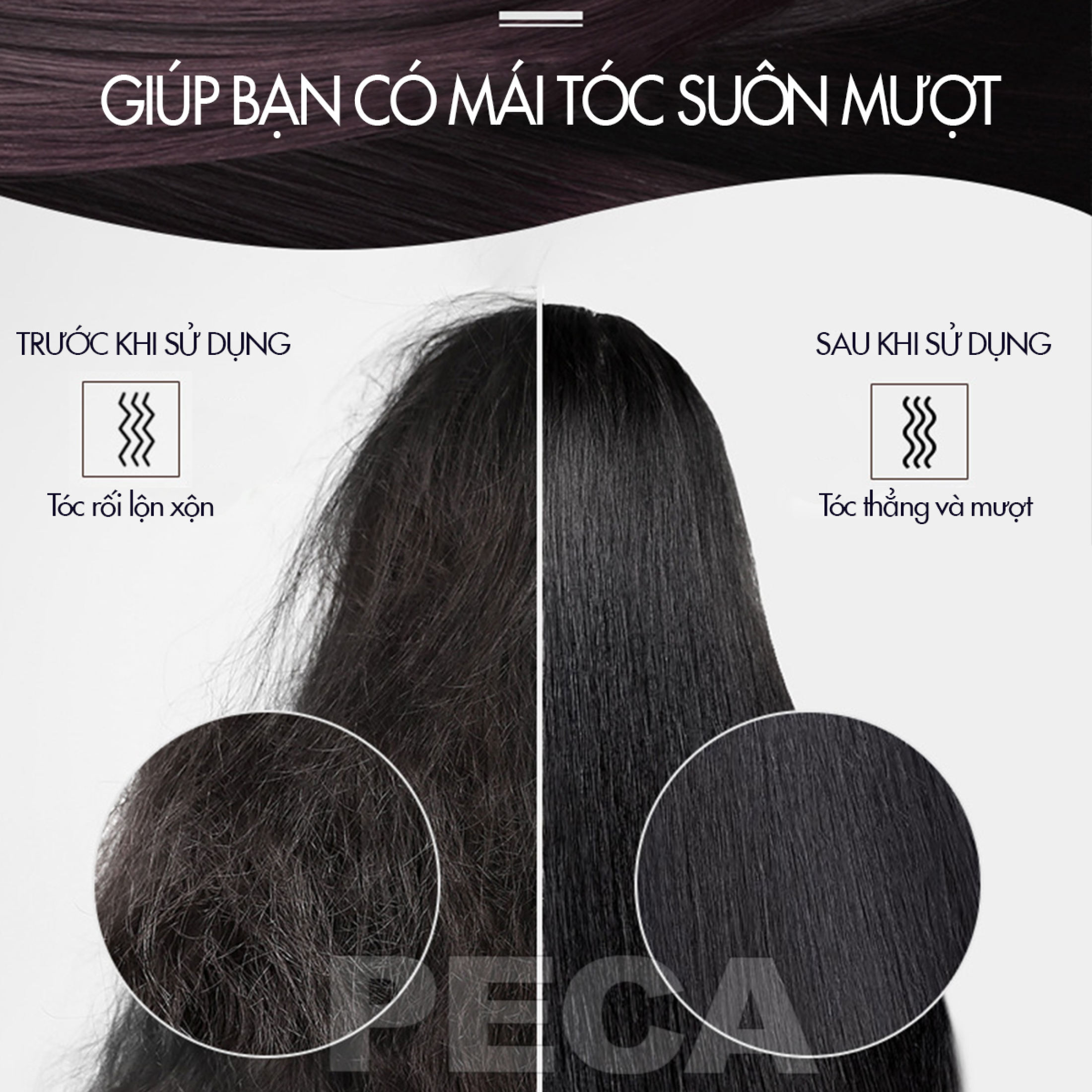 Lược điện chải tóc Kemei KM-509 chuyên dụng chải thẳng tóc, uốn cong điều chỉnh 5 mức nhiệt vỏ cầm cách nhiệt an toàn