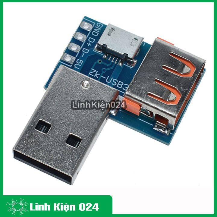 Mạch Chuyển Đổi USB Đực Sang USB Cái Và USB Micro